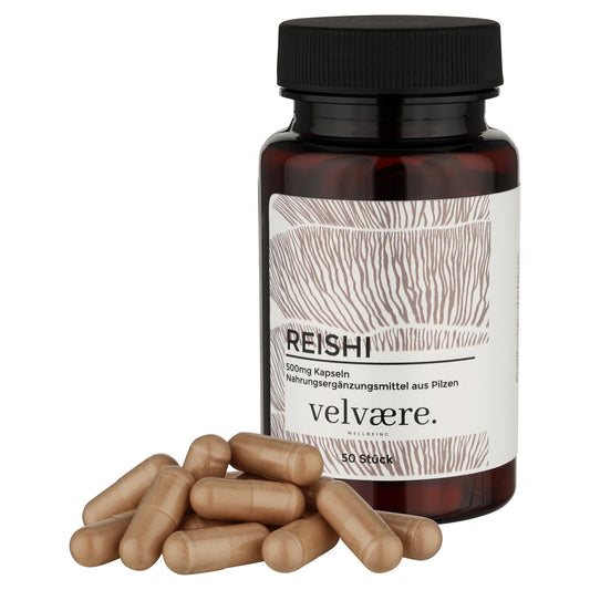 Velvaere Reishi Pulver Kapseln